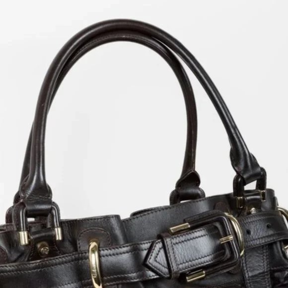 Burberry Prorsum Dark Brown Leather Beaton Bag - Picture 5 of 13